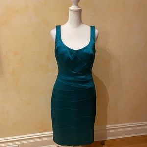 Jax Satin Teal dress